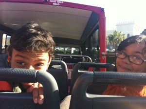 Minions on the Red Bus